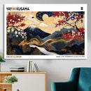 Modern Mount Fuji Wall Art Canvas Print – Framed Abstract