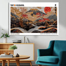 Mount Fuji Wall Art Canvas Print – Framed Abstract Mount