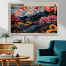 Modern Japanese Wall Art Canvas Print – Framed Contemporary