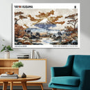 Modern Japanese Wall Art Canvas Print – Framed Abstract