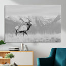 Elk Wildlife Wall Art Canvas Print – Framed Mountain Elk Art by MyGreatCanvas | Canvas Wall Art Prints | Photo Prints & Wall Decor