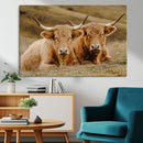 Highland Cow Wall Art Canvas Print – Framed Rustic Animal by MyGreatCanvas | Canvas Wall Art Prints | Photo Prints & Wall Decor