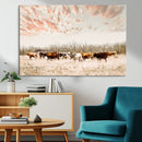 Cow Herd Wall Art Canvas Print – Framed Farmhouse Cattle by MyGreatCanvas | Canvas Wall Art Prints | Photo Prints & Wall Decor