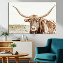 Texas Longhorn Bull Wall Art Canvas Print, Framed Rustic by MyGreatCanvas | Canvas Wall Art Prints | Photo Prints & Wall Decor