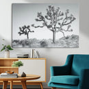 Joshua Trees Wall Art Canvas Print – Framed Black White