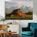 Rustic Barn Wall Art Canvas Print – Framed Grand Teton Park
