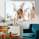 Pampas Grass Wall Art Canvas Print – Framed Neutral Tones