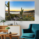 Saguaro Cactus Wall Art Canvas Print – Framed Desert Sunset by MyGreatCanvas | Canvas Wall Art Prints | Photo Prints & Wall Decor