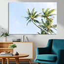 Palm Trees Wall Art Canvas Print – Framed Tropical Coastal