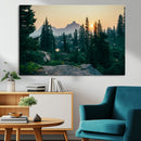 Mountain Wall Art Canvas Print – Framed Forest Serenity