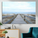 Beach Boardwalk Wall Art Canvas Print – Framed Coastal