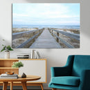 Beach Boardwalk Wall Art Canvas Print – Framed Coastal by MyGreatCanvas | Canvas Wall Art Prints | Photo Prints & Wall Decor