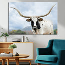 Texas Longhorn Wall Art Canvas Print – Framed Western Rustic by MyGreatCanvas | Canvas Wall Art Prints | Photo Prints & Wall Decor