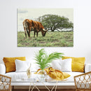 Texas Longhorn Wall Art Canvas Print – Rustic Western Ranch by MyGreatCanvas | Canvas Wall Art Prints | Photo Prints & Wall Decor