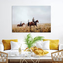 Western Cowboys Wall Art Canvas Print – Rustic Prairie