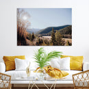 Rustic Landscape Wall Art Canvas Print – Serene Valley Scene