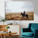 Cowboy Wall Art Canvas Print – Framed Western Ranch Scene by MyGreatCanvas | Canvas Wall Art Prints | Photo Prints & Wall Decor