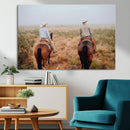 Cowboy Wall Art Canvas Print – Framed Western Ranch Scene by MyGreatCanvas | Canvas Wall Art Prints | Photo Prints & Wall Decor
