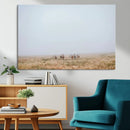 Foggy Plains Wall Art Canvas Print – Framed Horseback Riders by MyGreatCanvas | Canvas Wall Art Prints | Photo Prints & Wall Decor