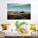 Rustic Farmhouse Wall Art Canvas Print – Teton Range Mormon