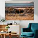 Western Framed Bison Wall Art Canvas Print by MyGreatCanvas | Canvas Wall Art Prints | Photo Prints & Wall Decor