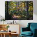 Autumn Forest Wall Art Canvas Print – Framed Fall Woodland by MyGreatCanvas | Canvas Wall Art Prints | Photo Prints & Wall Decor