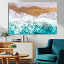 Aerial Beach Wall Art Canvas Print – Framed Ocean Waves by MyGreatCanvas | Canvas Wall Art Prints | Photo Prints & Wall Decor