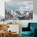 Snowy Peaks Wall Art Canvas Print – Alpine Wilderness