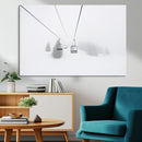 Ski Lift Wall Art Canvas Print – Snowy Alpine Landscape