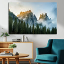 Wilderness Wall Art Canvas Print – Misty Forest Nature