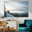 Snowy Mountains Wall Art Canvas Print – Framed Alpine by MyGreatCanvas | Canvas Wall Art Prints | Photo Prints & Wall Decor