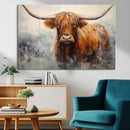 Scottish Highland Wall Art Canvas Print, Framed Longhorn Art by MyGreatCanvas | Canvas Wall Art Prints | Photo Prints & Wall Decor