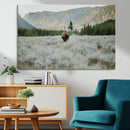 Wild Bison Wall Art Canvas Print, Majestic Mountain Pines by MyGreatCanvas | Canvas Wall Art Prints | Photo Prints & Wall Decor