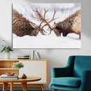 Dramatic Elk Antler Battle Wall Art Canvas Print – elk by MyGreatCanvas | Canvas Wall Art Prints | Photo Prints & Wall Decor