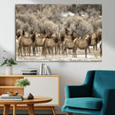 Majestic Elk Herd Winter Canvas, Elk Herd Winter Landscape by MyGreatCanvas | Canvas Wall Art Prints | Photo Prints & Wall Decor