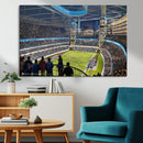 Chicago Dome Stadium Wall Art Canvas Print – Framed Modern