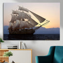 Sailing Ship Wall Art Canvas Print – Sunset Ocean Voyage by MyGreatCanvas | Canvas Wall Art Prints | Photo Prints & Wall Decor