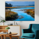 Tranquil Marshland Wall Art Canvas Print – Blue Water by MyGreatCanvas | Canvas Wall Art Prints | Photo Prints & Wall Decor