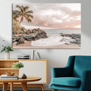Tropical Beach Wall Art Canvas Print – Palm Trees Rocky by MyGreatCanvas | Canvas Wall Art Prints | Photo Prints & Wall Decor