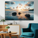 Rocky Ocean Sunset Wall Art Print – Seaside Canvas Dramatic by MyGreatCanvas | Canvas Wall Art Prints | Photo Prints & Wall Decor