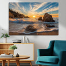 Rocky Ocean Sunset Wall Art Print – Seaside Canvas Dramatic by MyGreatCanvas | Canvas Wall Art Prints | Photo Prints & Wall Decor