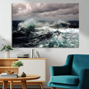 Stormy Ocean Waves Canvas Wall Art – Framed Turbulent Sea by MyGreatCanvas | Canvas Wall Art Prints | Photo Prints & Wall Decor