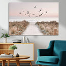Coastal Pathway Canvas Wall Art Print – Framed Seaside by MyGreatCanvas | Canvas Wall Art Prints | Photo Prints & Wall Decor
