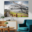 Sakura Cherry Blossom Pathway Canvas Wall Art – Tranquil