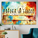 Abstract Last Supper Wall Art – Apostles Canvas Print by MyGreatCanvas | Canvas Wall Art Prints | Photo Prints & Wall Decor