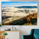 Misty Autumn Hills Wall Art Canvas Print, Foggy Forest by MyGreatCanvas | Canvas Wall Art Prints | Photo Prints & Wall Decor