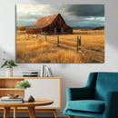 Golden Sunset Barn Wall Art Canvas Print, Rustic Autumn Farm by MyGreatCanvas | Canvas Wall Art Prints | Photo Prints & Wall Decor