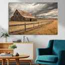 Rustic Farm Barn Wall Art Canvas Print, Stormy Sky Country by MyGreatCanvas | Canvas Wall Art Prints | Photo Prints & Wall Decor