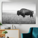 Black White Bison Canvas Wall Art, Rustic American Buffalo by MyGreatCanvas | Canvas Wall Art Prints | Photo Prints & Wall Decor
