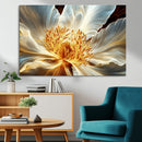 Golden Abstract Flower Canvas Wall Art, Modern Botanical by MyGreatCanvas | Canvas Wall Art Prints | Photo Prints & Wall Decor